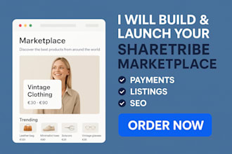 build and customize your sharetribe marketplace website professionally