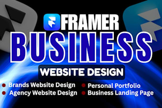 create framer business website, business website, agency website