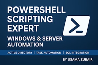 write and automate powershell scripts for windows and server automation