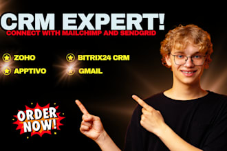 connect zoho, apptivo, bitrix24 crm with mailchimp, sendgrid