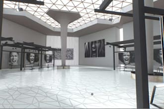 create 3d metaverse,nft gallery,3d museum,digital,exhibition design,cgi render