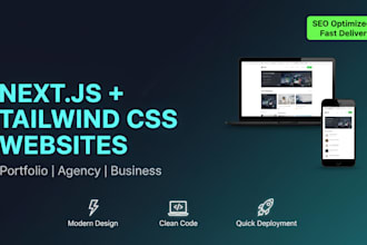 build a  business website fast SEO ready animated UI