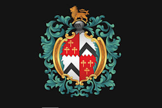 do vintage, family crest, luxury, royal, heraldic and coat of arms logo design