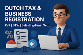 register your dutch business and vat btw with the belastingdienst