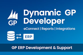 help microsoft dynamics gp techno functional econnect, and reporting services