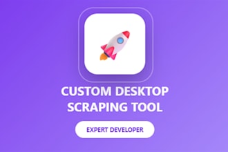 create desktop scraping application