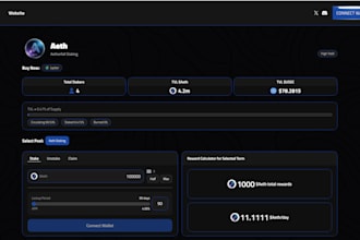 solana blockchain token staking platform