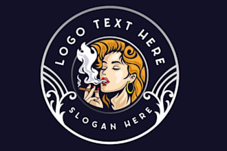 do modern smoke shop logo design