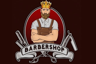 do unique barbershop logo