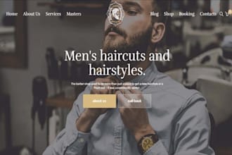 build squarespace barber shop website mens tattoo website hair stylist site