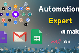 build no code automations using make or n8n to connect apps