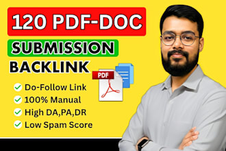 do premium 120 PDF submission or doc share powerful backlinks