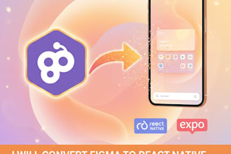 convert figma to react native expo mobile app