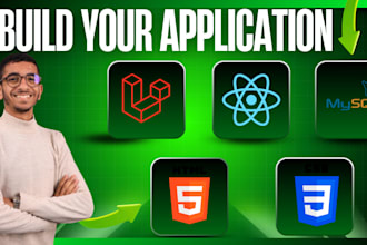 develop a professional PHP laravel, react website