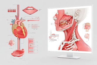 create anatomy, medical, and scientific illustrations