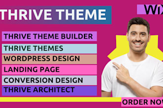 design a professional website using thrive architect and thrive theme builder