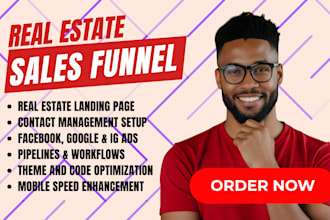 setup real estate crm generate real estate leads build real estate website ads