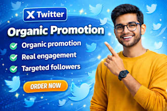 organic twitter x marketing and promotion