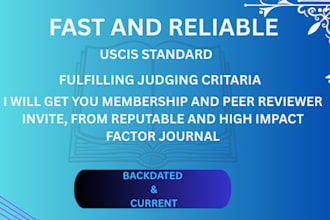 make you peer reviewer and pass judging criteria for eb1, eb1a, and niw
