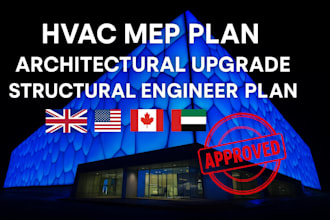 design complete mep hvac and structural plans for australia and global projects
