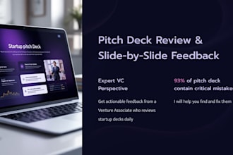 provide a professional pitch deck vc review and analysis