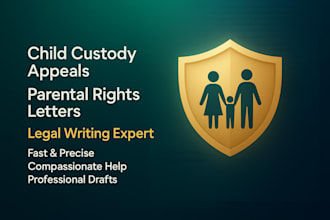 write child custody or parental protection appeal letters