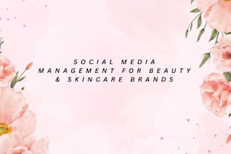 create stunning social media posts for beauty and skincare brands