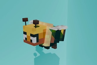 create 3d voxel and low poly animals pets and creatures for games