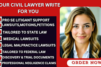 be personal injury lawyer to draft medical malpractice and negligence lawsuits