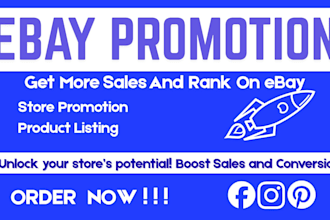 do ebay store promotion to increase ebay sales and traffics