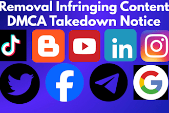 remove infringing, defaming, harassing, copyright, negative content by dmca