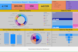 build custom power bi or tableau dashboards for business analytics