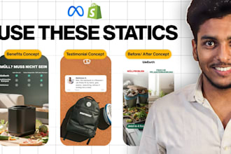 design meta static ad creatives for your ecommerce brand