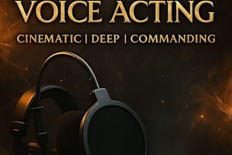 perform a male fantasy voice for games or animation