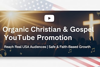 promote church, christian youtube videos and gospel musicfor better outreach