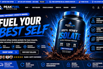 create supplement store nutraceutical store supplement website peptide website