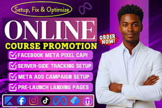 do kajabi online course promotion pre launch udemy sales page facebook pixel