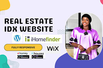 real estate website real estate idx website idx broker integratio mls houzez wix