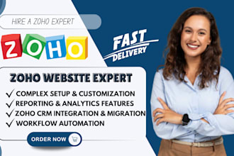 setup zoho CRM campaign zoho workflow zoho automation zoho sites zoho one books