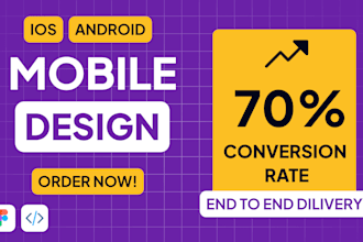 design modern app UI UX in figma for ios and android