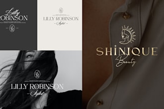 design luxury, signature, and jewelry logo