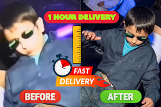 fix blurry images, enhance to HD and resize professionally