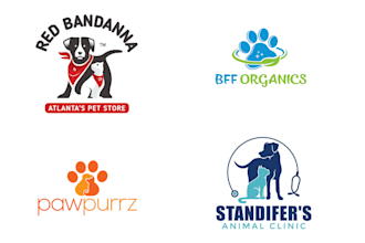 design modern animal or pet and veterinary clinic logo