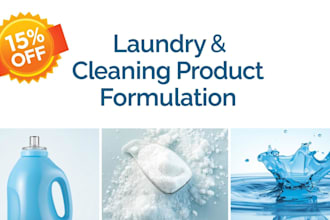 develop formulation for laundry, detergent, soap and cleaning products