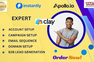 clay com instantly ai, saas, smartlead ai automation lead generation workflow