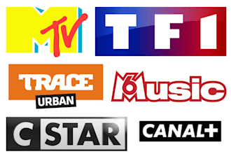 promote your music video, commercials and broadcast on france TV