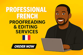 proofread, edit and enhance your french text