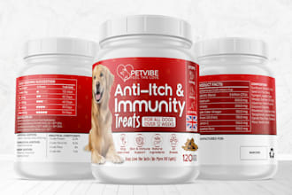 design supplement labels and vitamin packaging