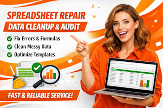 spreadsheet repair spreadsheet proofing messy data template cleanup data audit