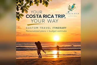 create a custom costa rica travel itinerary